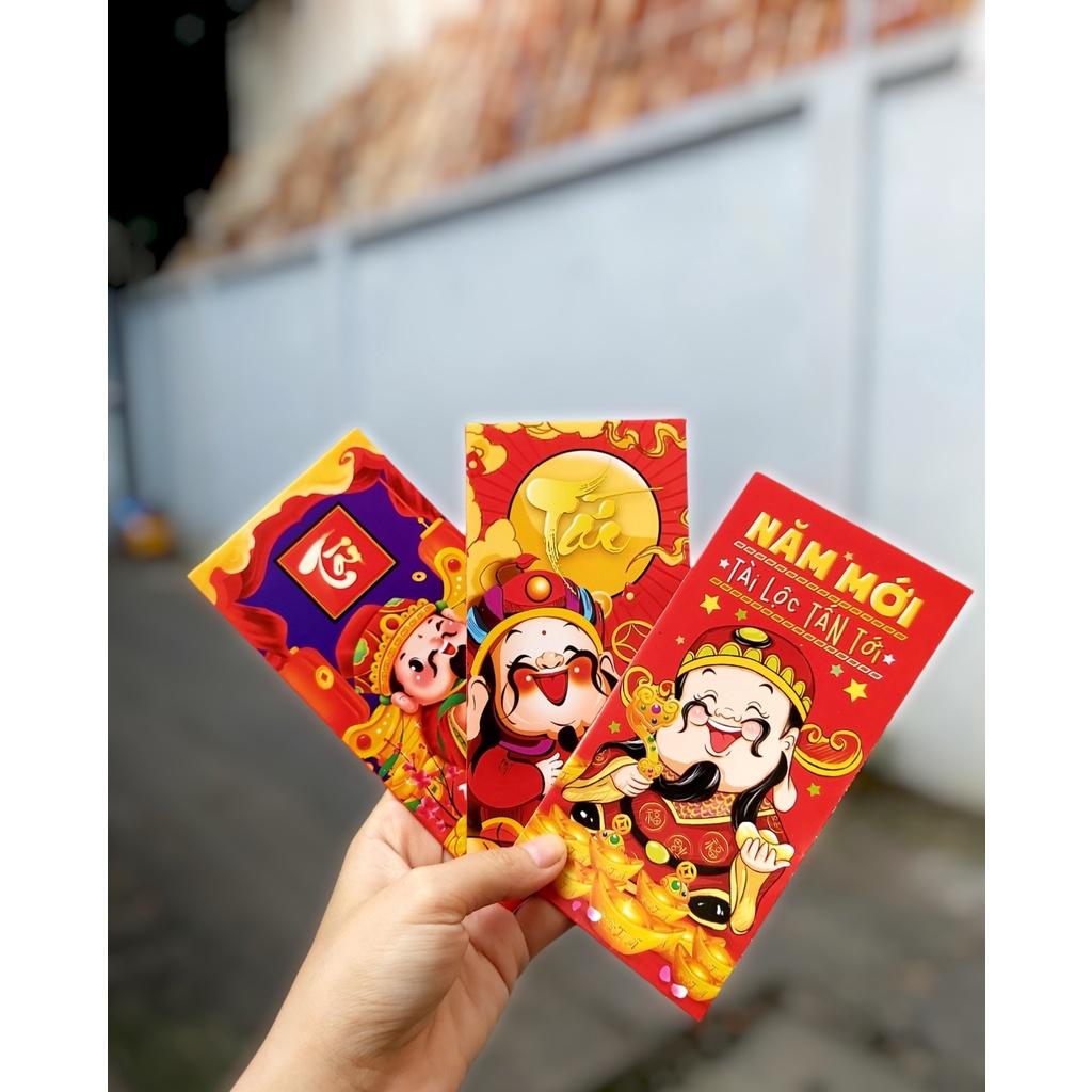 Bộ 100 Lì Xì Tết Thần Tài May Mắn
