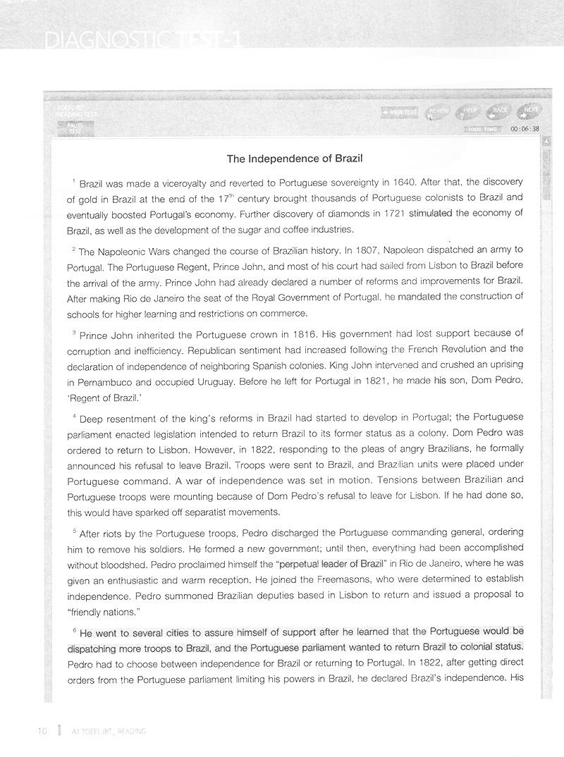 Toefl iBT - Reading
