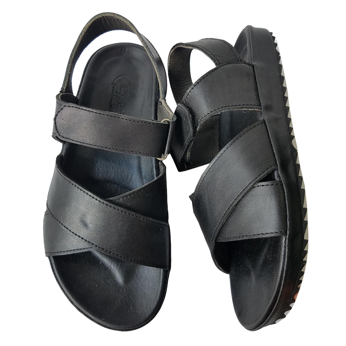 Giày Sandal Nam Da Bò Thật Biggben Cao Cấp Sd127 - Đen - 42