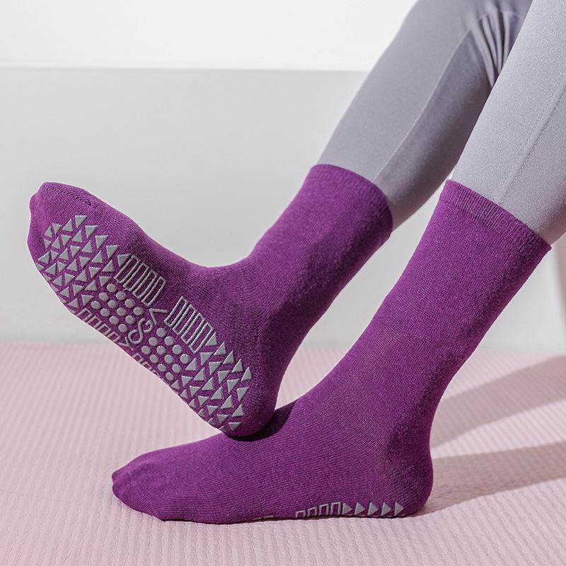 Vớ cotton Yoga không trượt mồ hôi. Color: 11 Size: One Size
