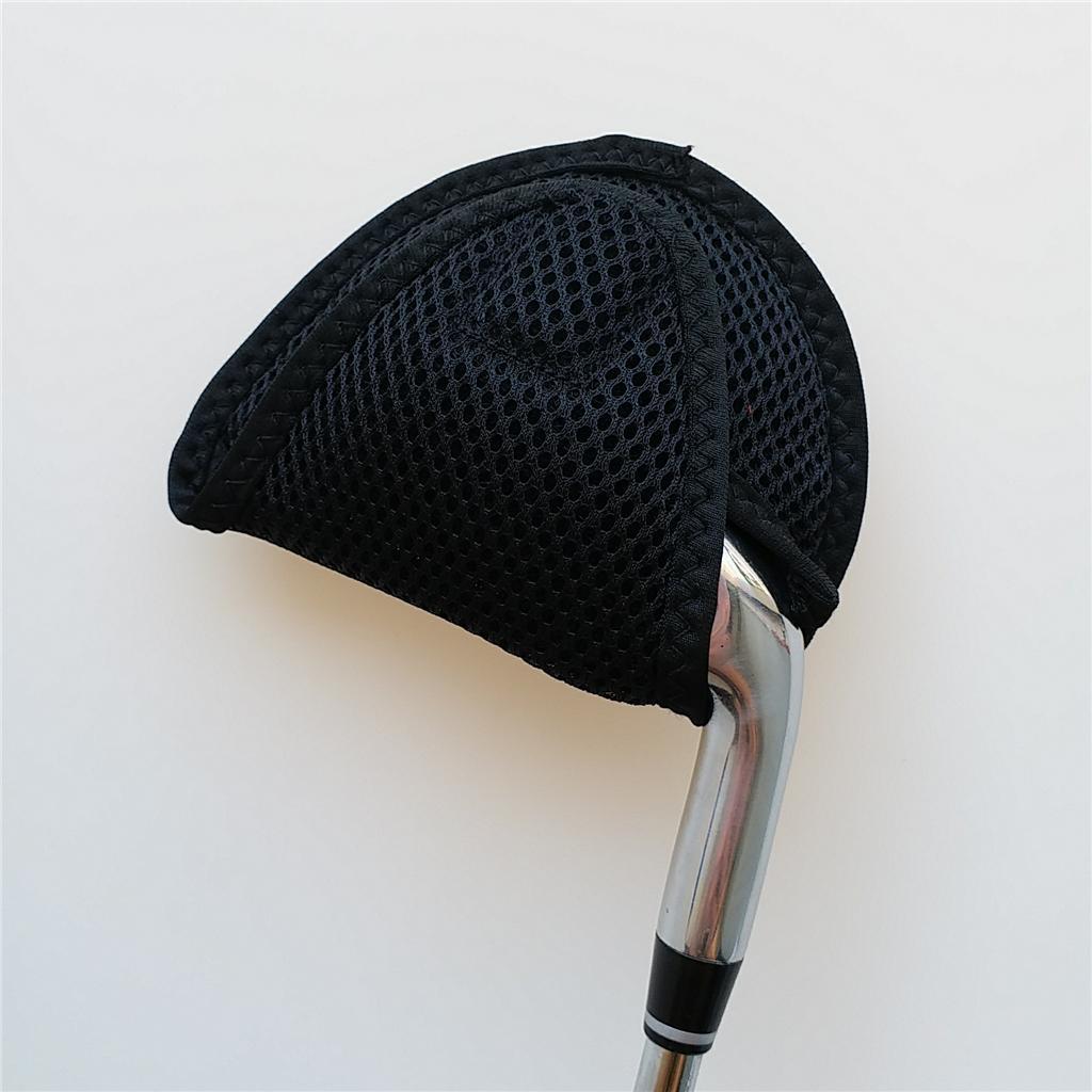 3-20pack Mallet Putter Head Cover Headcover Protector Bag Golf Accessories Black