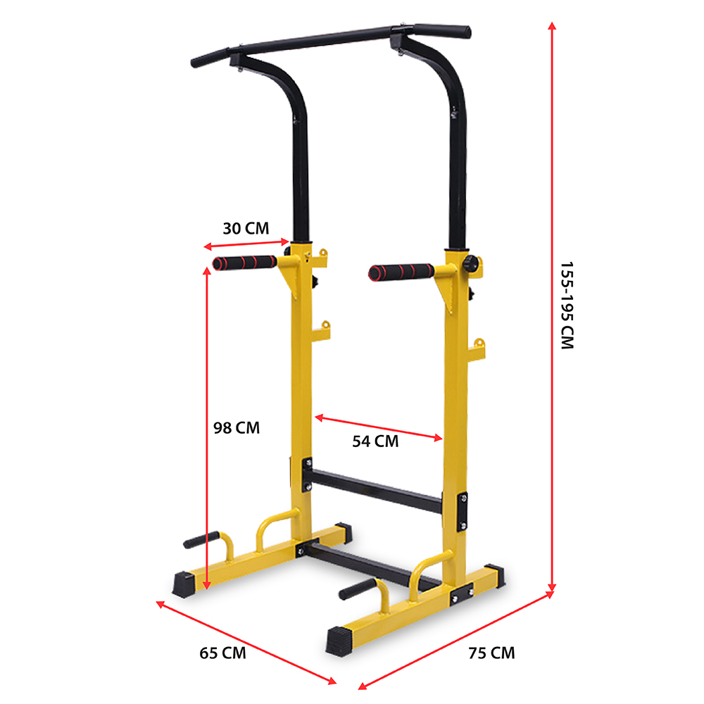 BG Bộ xà đơn, xà kép đa năng cao 1m9 cao cấp CHINNING DIPPING - YELLOW