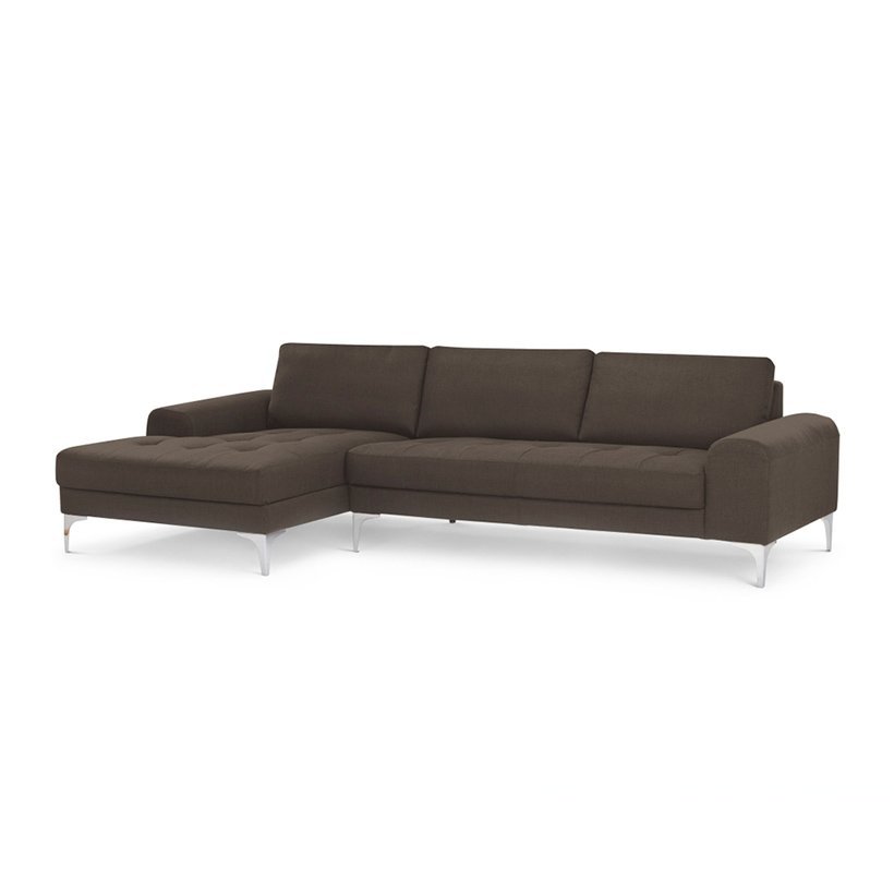 Sofa Góc L-Concept Juno 289 x 151 x 85 cm Nâu Socola