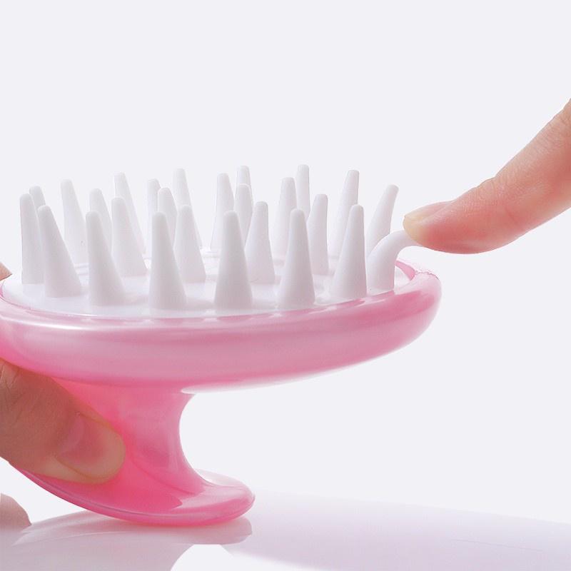 Lượt Gội Đầu Silicon Massage - Lược Chải đầu Silicone siêu đàn hồi giúp chống gãy rụng, gỡ rối tóc