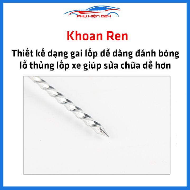 Bộ dụng cụ sửa chữa nhanh lốp xe 6/8 chi tiết