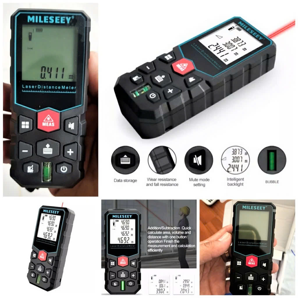 Đèn Ôp Trần Máy Đo Khoảng Cách Bằng Tia Laser 40M – Mẫu Mới Chính Xác, Siêu Bền!