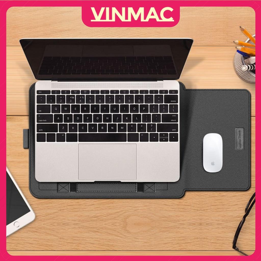 Túi da đựng laptop 4 trong 1 chống thấm nước cho laptop Macbook Air Pro 11 inch - 15.6 inch