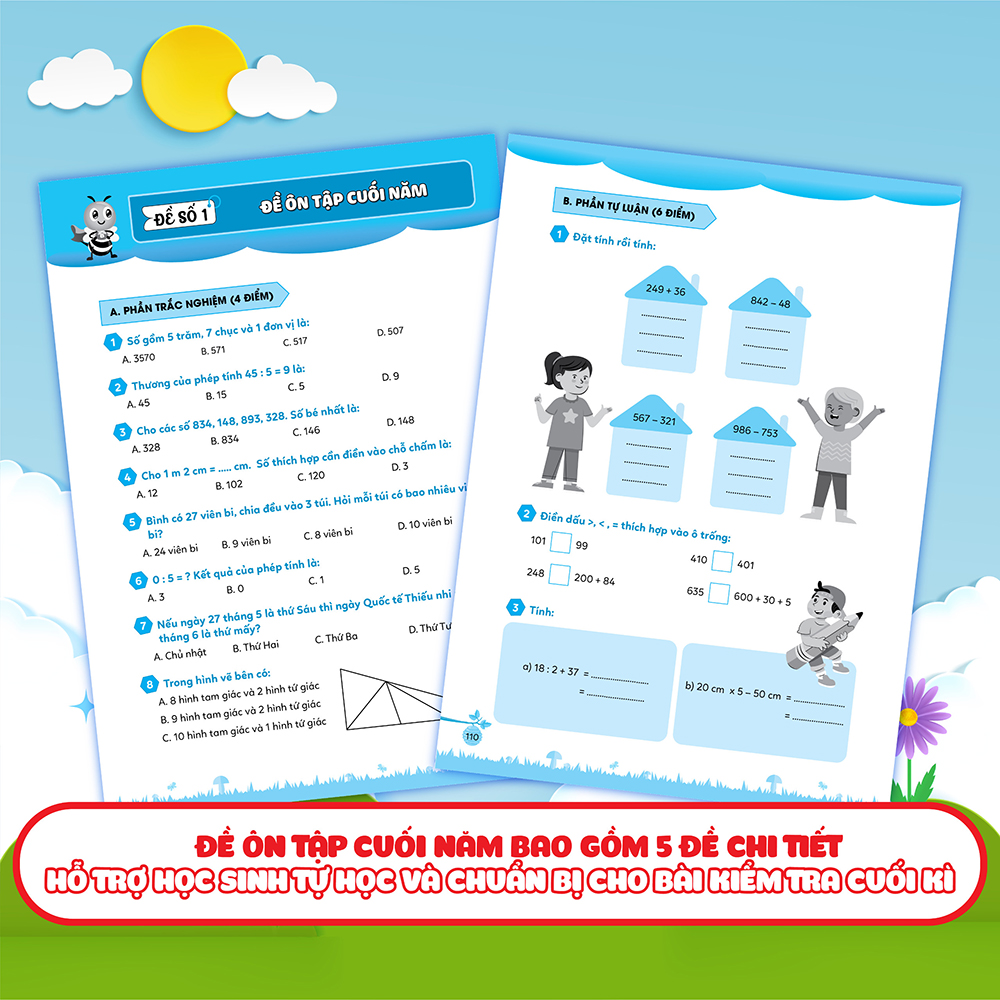 Combo Bài tập bổ trợ Toán – lớp 2 (cơ bản và nâng cao) (2 Tập)