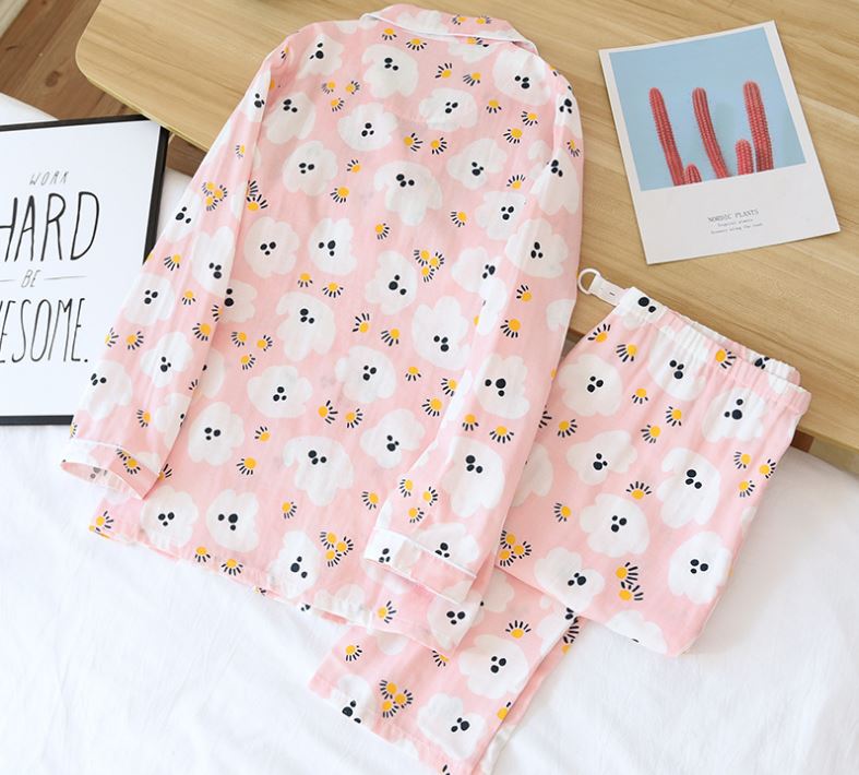 Bộ Đồ Pyjama Bầu Và Sau Sinh Azuno BD2881 Mặc Nhà Chất Liệu Xô Nhật Mặc Mùa Hè Cực Mát Có Thiết Kế Cho Con Bú