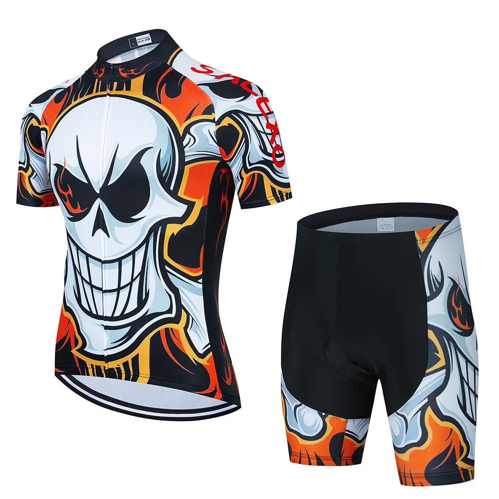 2023 Sọ mẫu xe đạp xe đạp bộ xe đạp mùa hè quần áo xe đạp leo núi MTB Maillot Ciclismo Men Set Color: cycling set 8 Size: XS