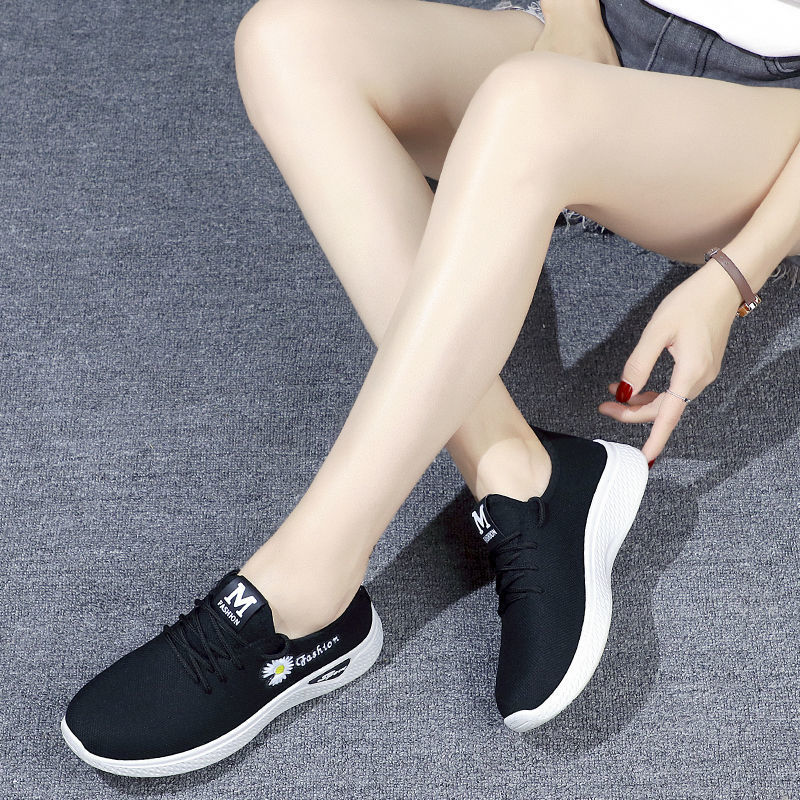 Giày vải thể thao Sneaker buộc dây, chất liệu vải thoáng khí cho chị em - MH107