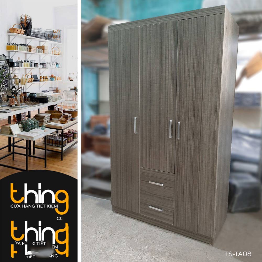Tủ Áo 3 Cánh Tủ quần áo gỗ MDF bề mặt Melamine chống xước