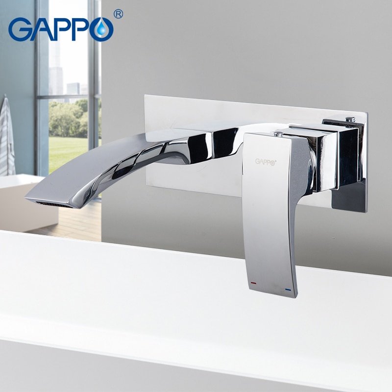 VÒI LAVABO NÓNG LẠNH ÂM TƯỜNG CAO CẤP GAPPO G1007-2 