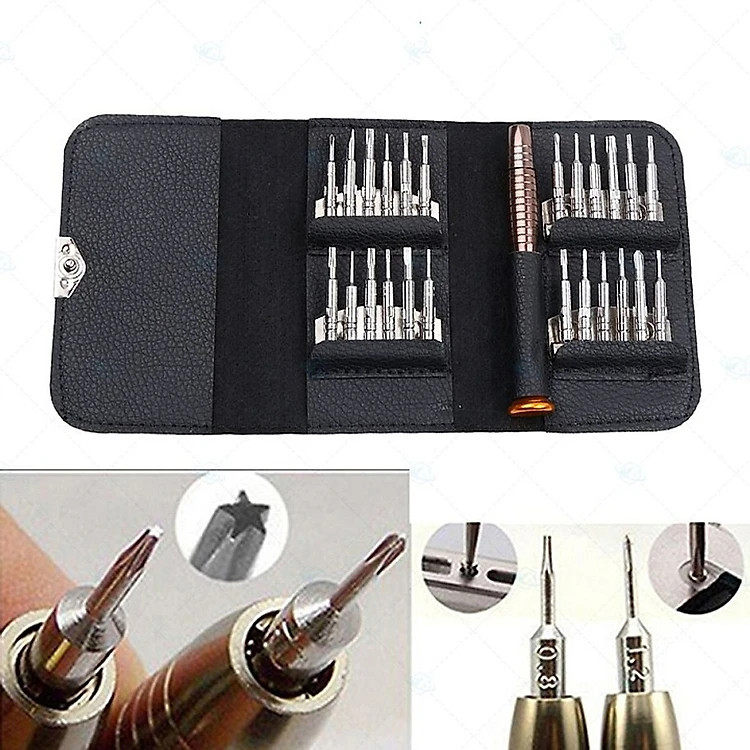 Bộ Tua Vít Sửa Chữa Điện Thoại , Mắt Kính , Đồng Hồ ..vv.. 25 đầu - Hàng chính hãng