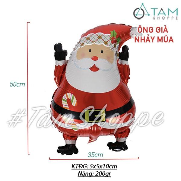 Bóng nhôm trang trí Noel 6 kiểu C40-60cm