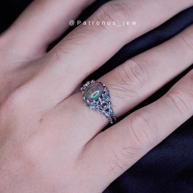 Nhẫn Black Opal Vintage NBOV22A Patronus
