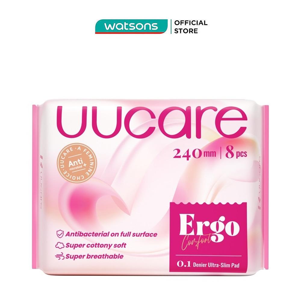 Băng Vệ Sinh Siêu Mỏng UUcare Ergo Loại Ban Ngày 24cm 8 Miếng