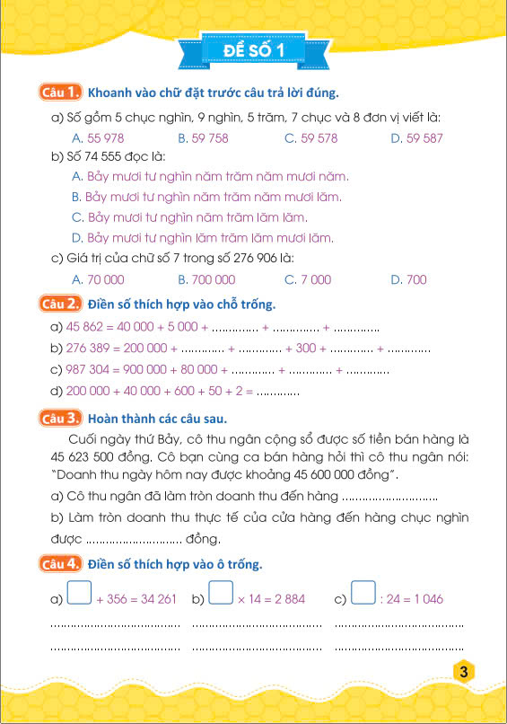 Sách - 45 Đề Ôn Luyện Và Kiểm Tra Toán 5 - Biên soạn theo chương trình GDPT mới - ndbooks