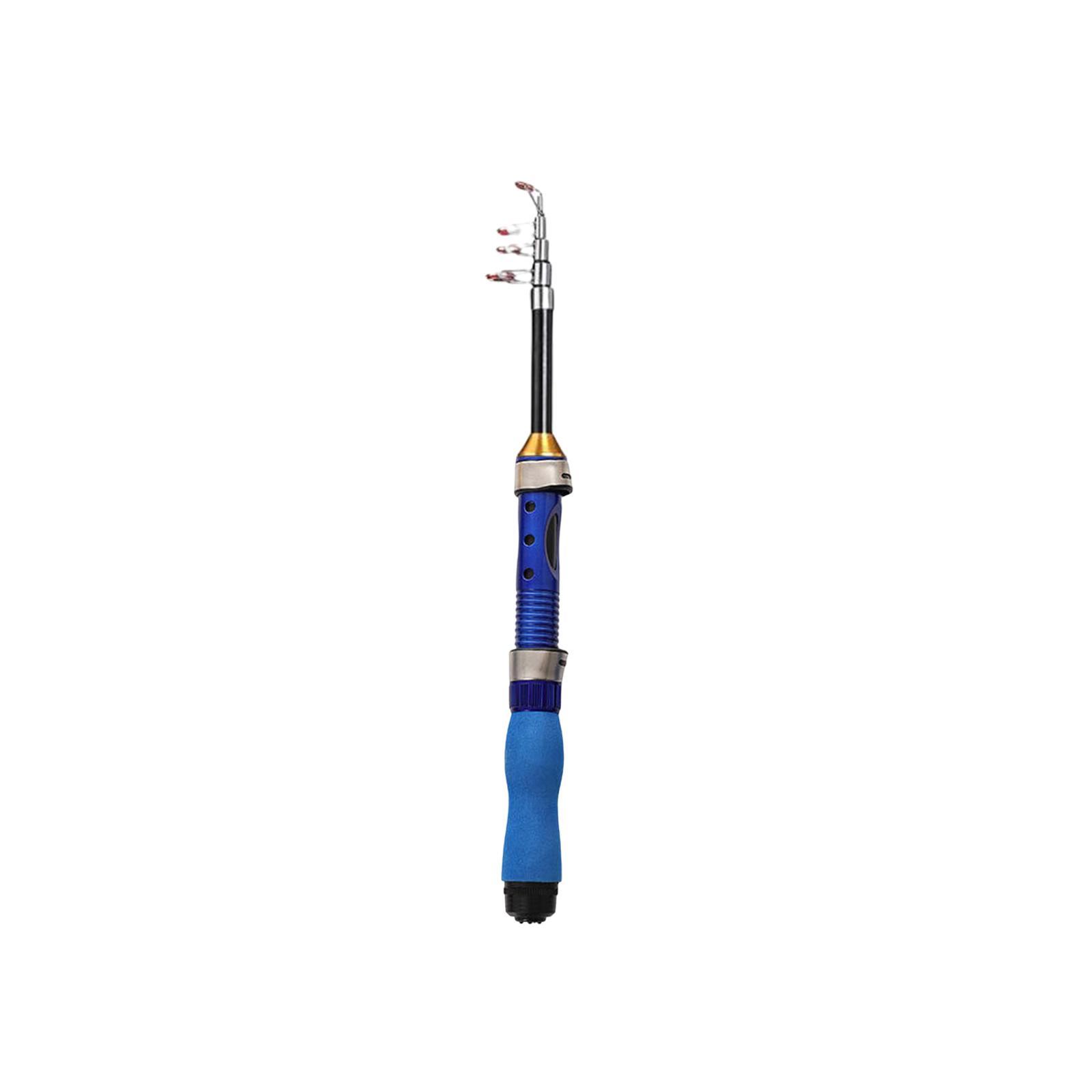 Telescopic Fishing Rod Fishing Pole for Freshwater Saltwater Fishing, Ultralight Fish Gear Portable Fishing Rod Travel Collapsible