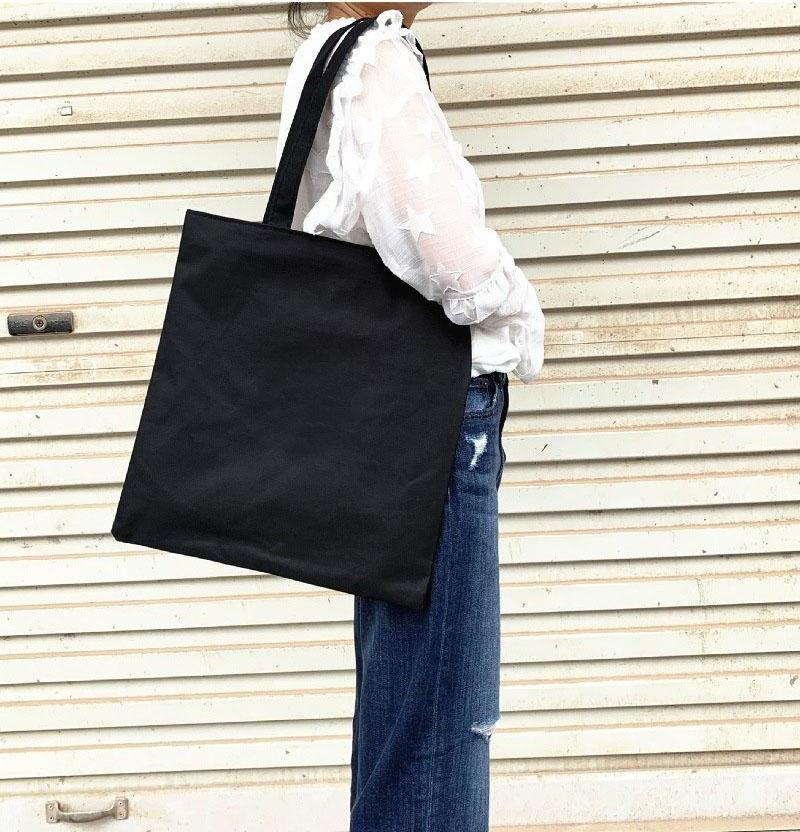 Túi Vải Tote Black Pink Đen Thời Trang