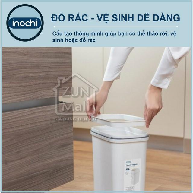 Thùng Rác Nhựa Cao Cấp Nắp Lật 15 Lít Inochi Nhật Bản - Phù Hợp Với Không Gian Sống Hiện Đại