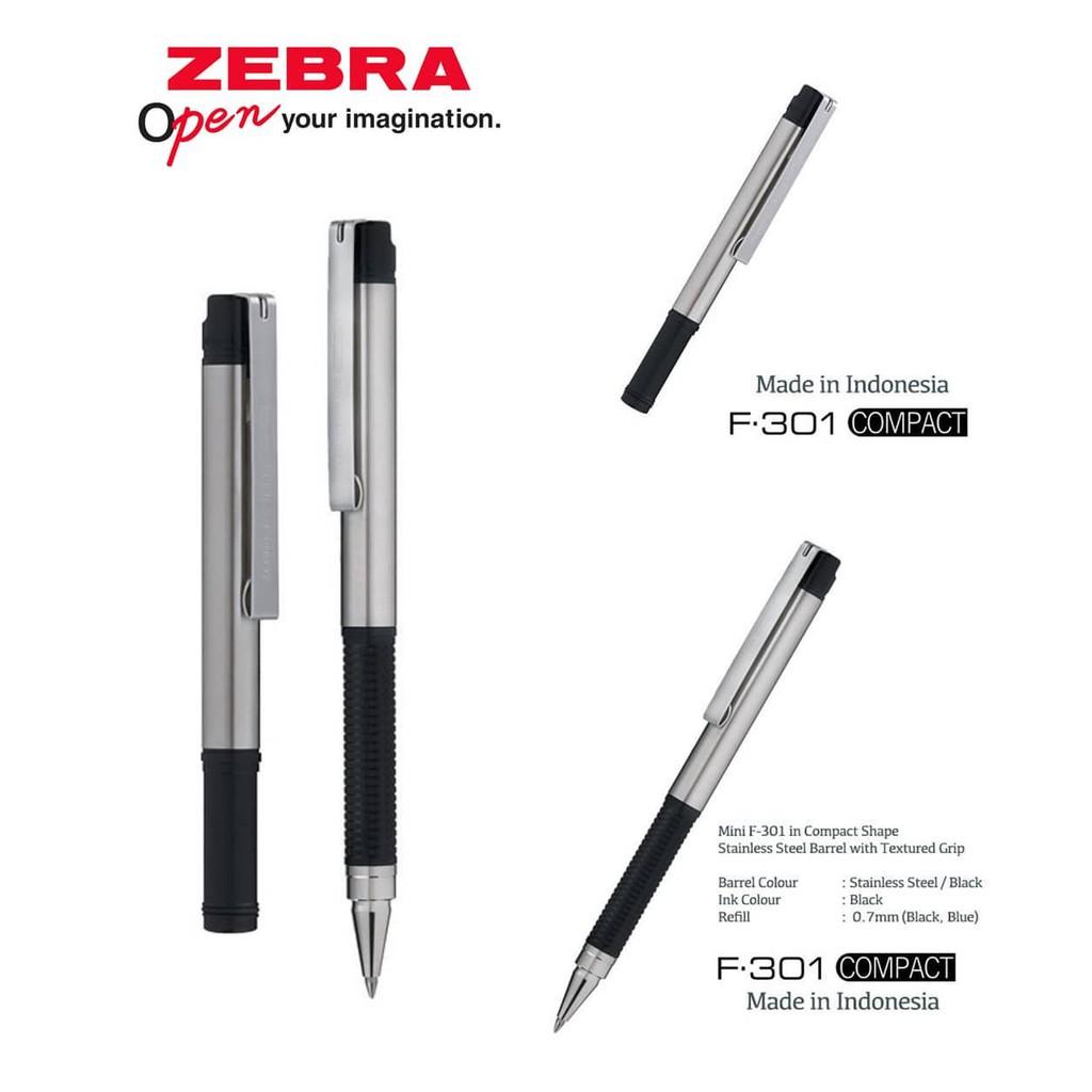 Viết Bi Zebra F301 Compact 0.7mm - mực xanh