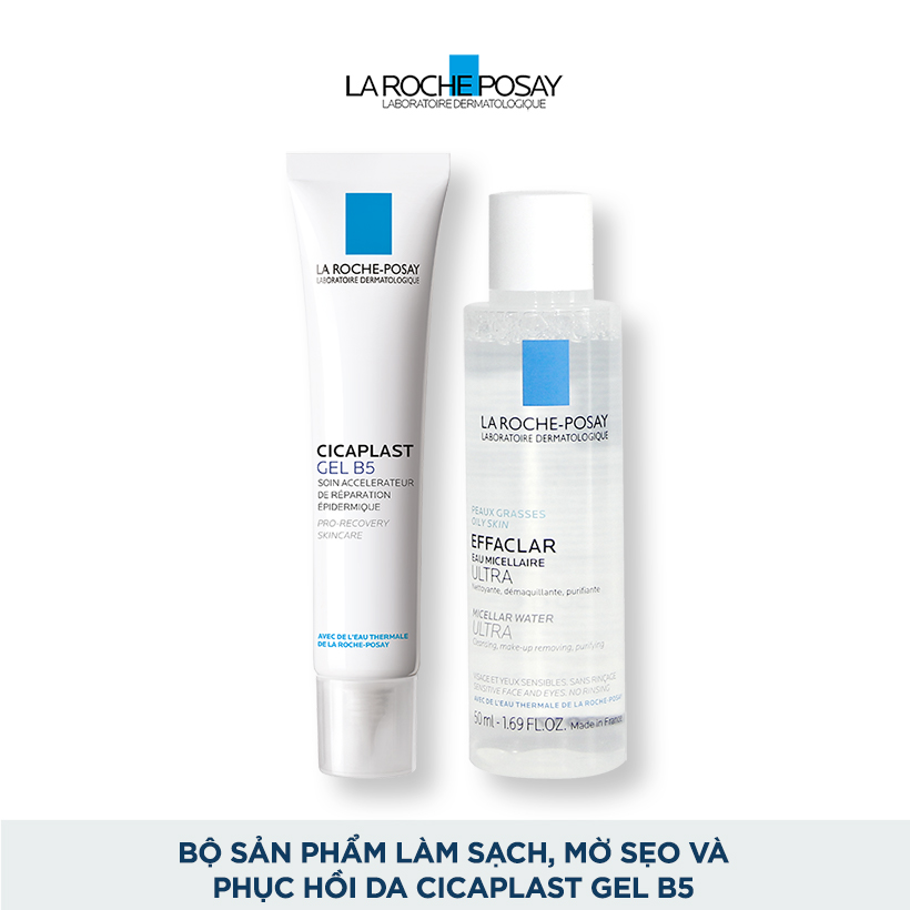 Bộ sản phẩm làm sạch, mờ sẹo và phục hồi da Cicaplast Gel B5