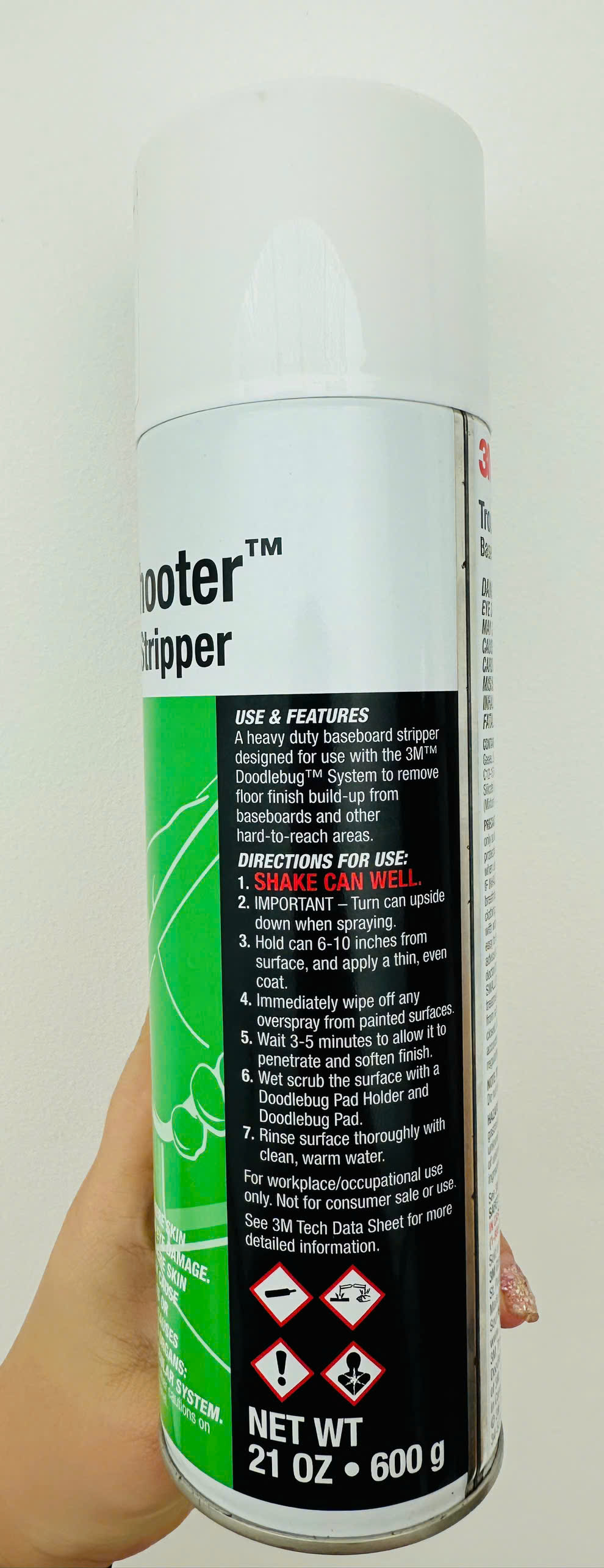 Chai Tẩy Đa Năng Keo Decal ...Tường, Sàn, Vách ngăn, Nhựa Vinyl. Sợi thủy tinh Gốm, sứ, Đá. Cẩm thạch 3M TroubleShooter - 21OZ/ 600g