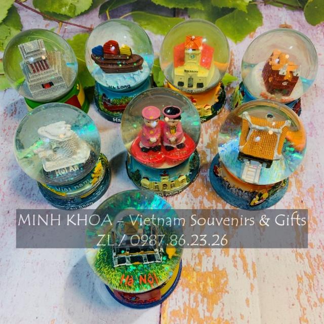 Quả Cầu Tuyết Pha Lê Biểu Tượng Việt Nam Quà Tặng Lưu Niệm - Vietnam Snow Globe