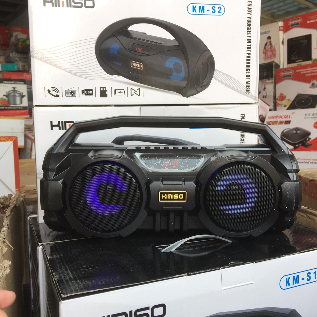 Loa karaoke bluetooth SD-309 tặng kèm 2 micro cao cấp có 6 chế độ âm thanh