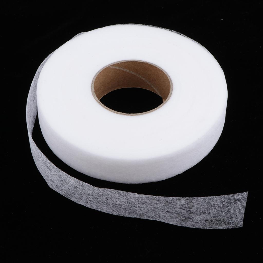 2 Roll Iron on Fabric Fusing Tape 25mm Adhesive Hemming Tape 90 Yards/each