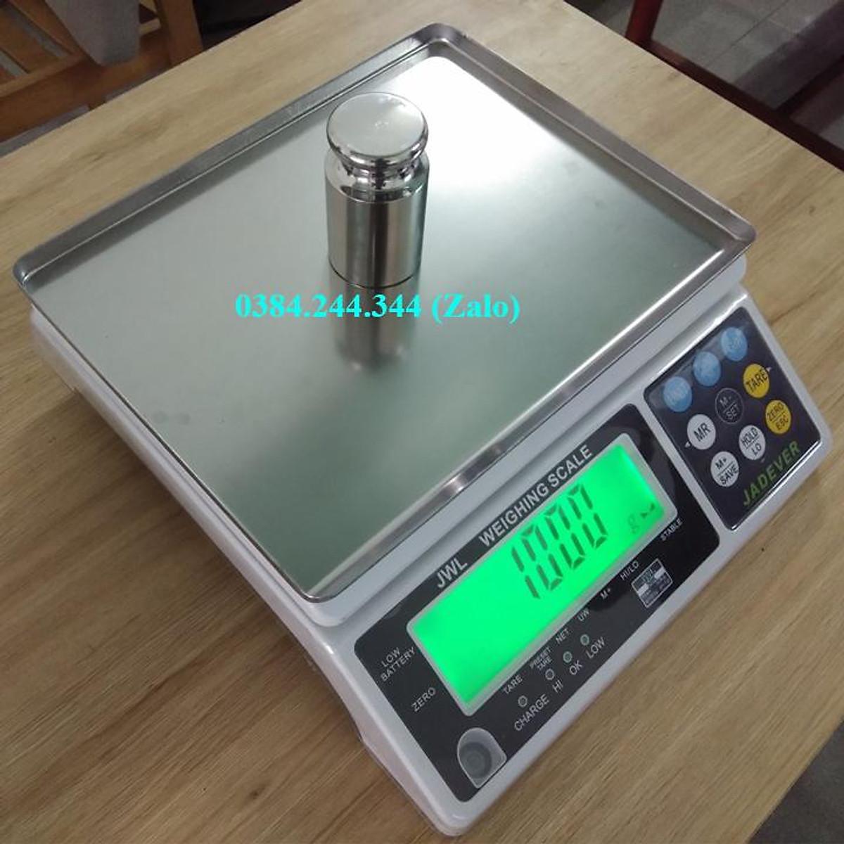 Cân điện tử thông dụng Jadever JWL, Mức cân 15kg, độ chia 0.5g