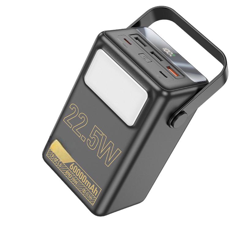 Pin dự phòng nhanh HOCO J110 60000mAh QC 22.5W và PD 20W hàng chính hãng, có đèn led siêu sáng