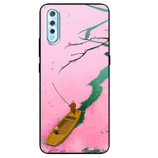 Ốp lưng in cho Vivo S1 Mẫu Đào Hồng