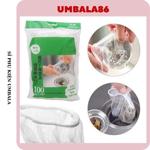 sỉ 100 bịch túi lọc rác bồn rửa chén