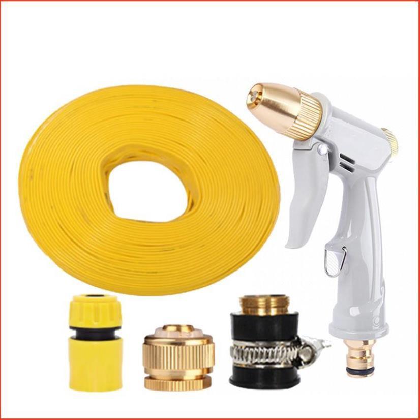 Bộ dây vòi xịt nước tưới cây rửa xe,tăng áp 3 lần, loại 7-10m 206846