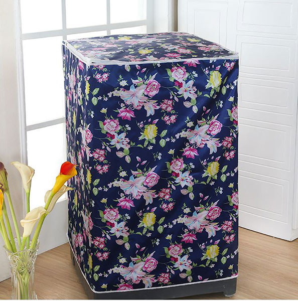 Áo Trùm Máy Giặt Cửa Trước 7-8kg Vải Satin Chống Nước, Bụi, Nắng, Rách Bền Đẹp