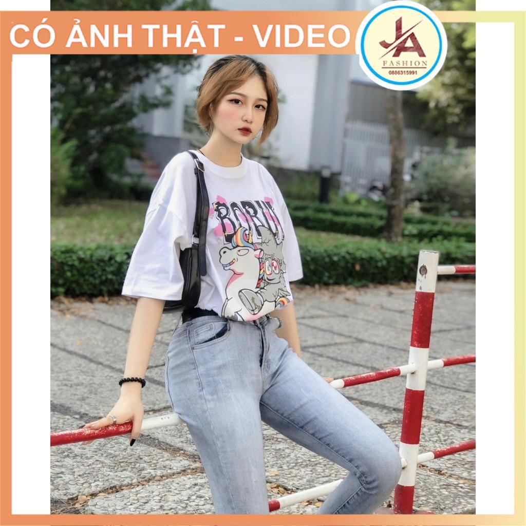 Áo Thun nam nữ BOBUI NGỰA UNICORN Áo phông tay lỡ unisex COTTON mát dày JASHOP