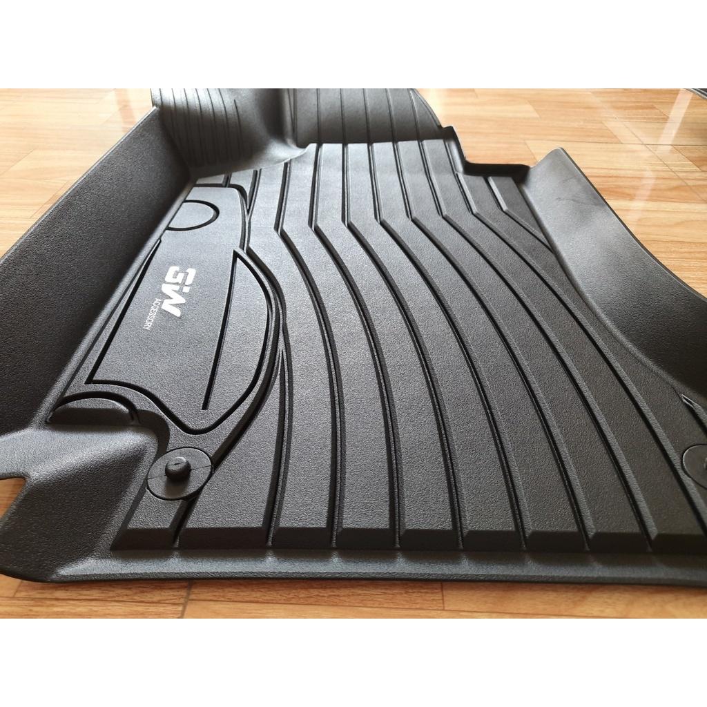 Thảm lót sàn xe ô tô Mercedes C 2013- đến nay Nhãn hiệu Macsim 3W chất liệu nhựa TPE đúc khuôn cao cấp - màu đen