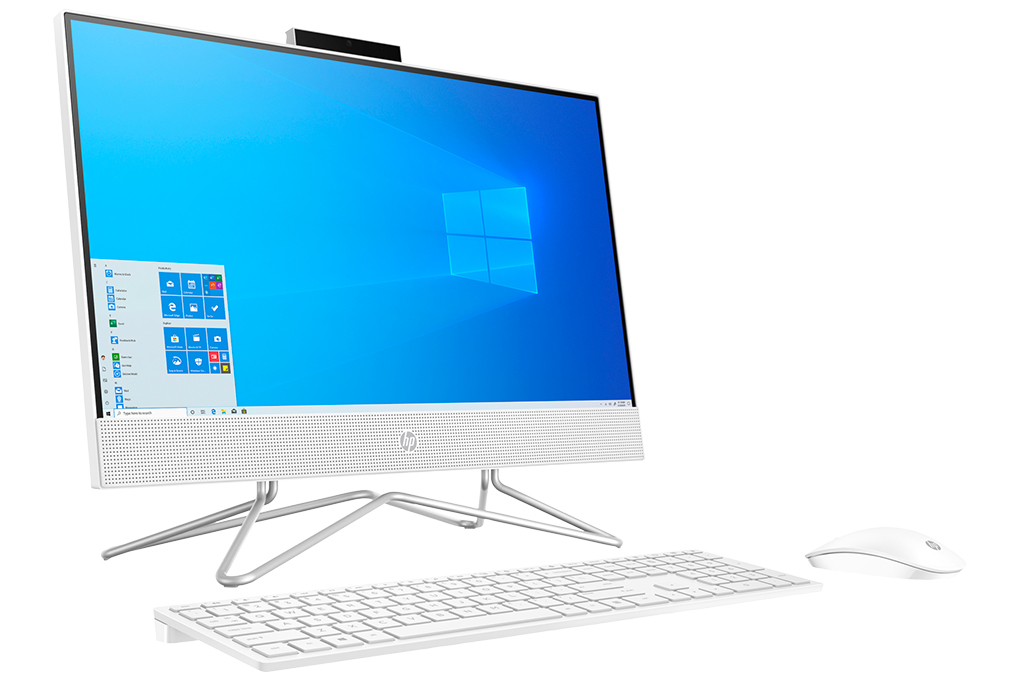 HP AIO 22 df1020d i5 1135G7/4GB/512GB/21.5&quot;F/WLKB/WLMouse/Win10/(4B6D8PA)/Trắng - Hàng chính hãng