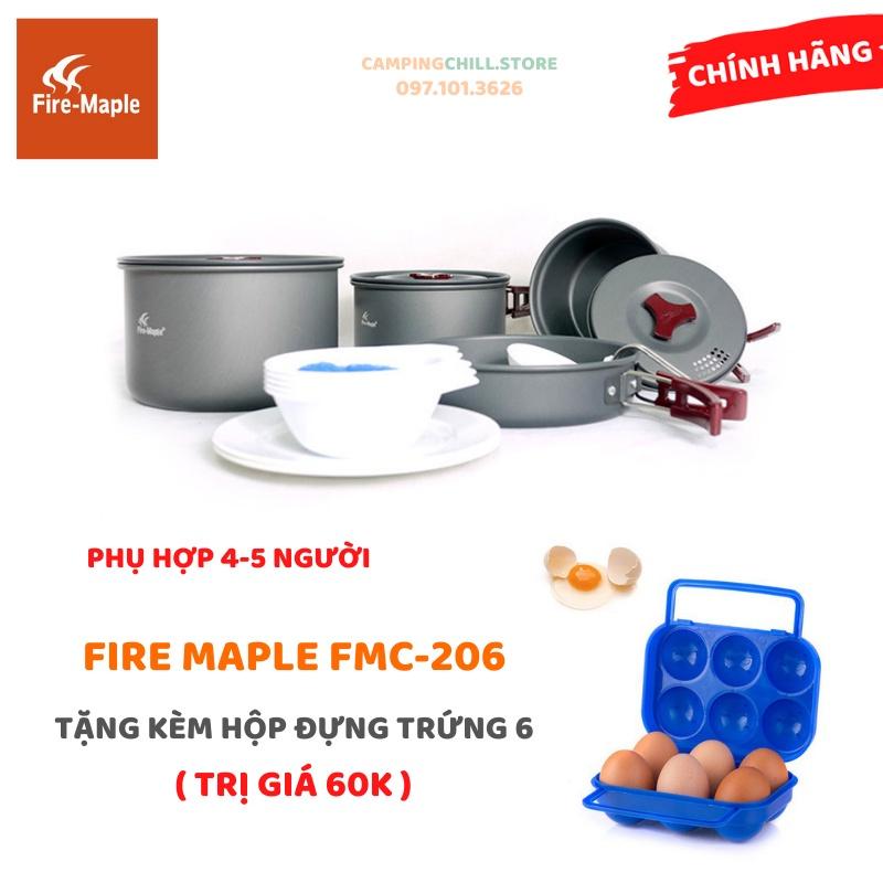 BỘ NỒI NẤU ĂN DÃ NGOẠI, CẮM TRẠI CHO 4-5 NGƯỜI FIRE MAPLE FMC-206