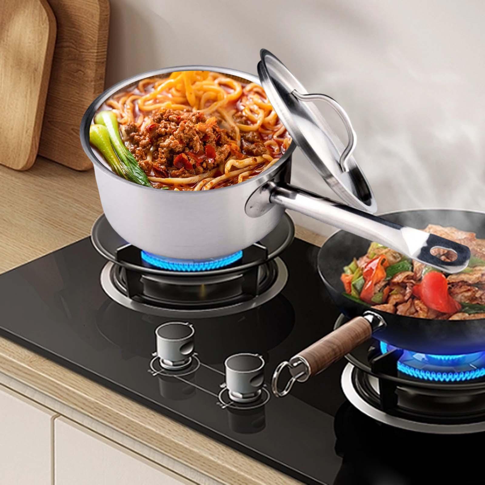 Stainless Steel Small Pot Milk Soup Pan for Home Kitchen Restaurant Gravies