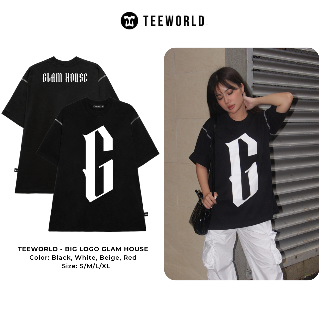 Áo Thun Local Brand Teeworld Big Logo T-shirt Trắng Đen Nam Nữ Form Rộng Unisex