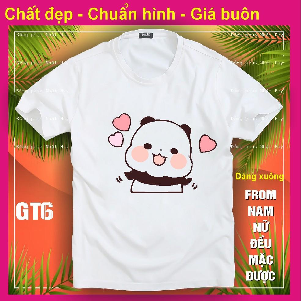 Áo thun gấu trúc đẹp GT4, chất đẹp, bao đổi trả,phông, panda dễ thương kute,icoi gấu trúc chipi