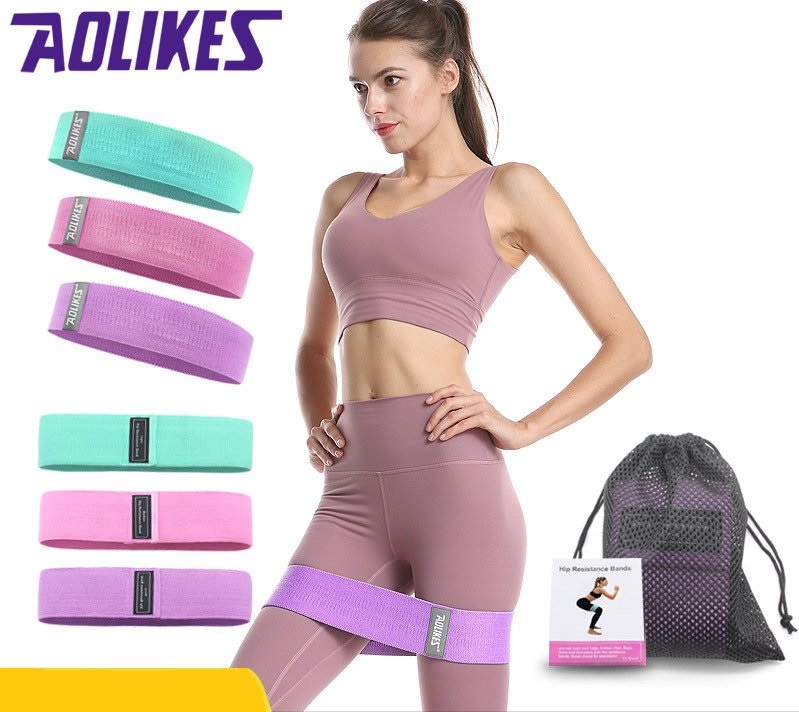 BỘ 3 DÂY KHÁNG LỰC MỚI ,TẬP MÔNG ĐÙI CHÂN Hip Resistance bands Aolikes Y(TẶNG TÚI VÀ SÁCH HƯỚNG DẪN)