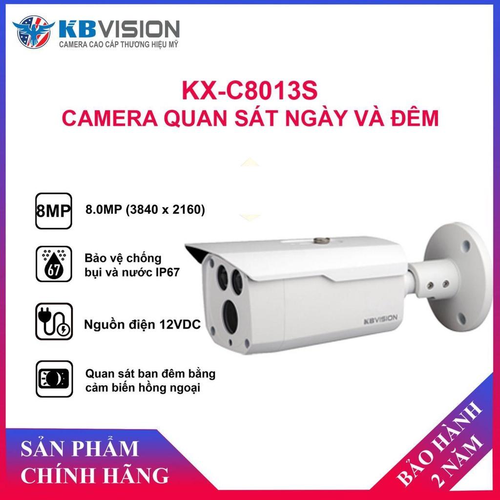 Camera 4in1 hồng ngoại 8MP KBVISION KX-C8013S - HÀNG CHÍNH HÃNG