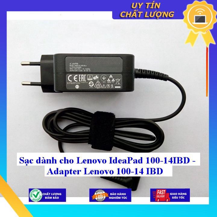 Sạc dùng cho Lenovo IdeaPad 100-14IBD - Adapter Lenovo 100-14 IBD - Hàng Nhập Khẩu New Seal