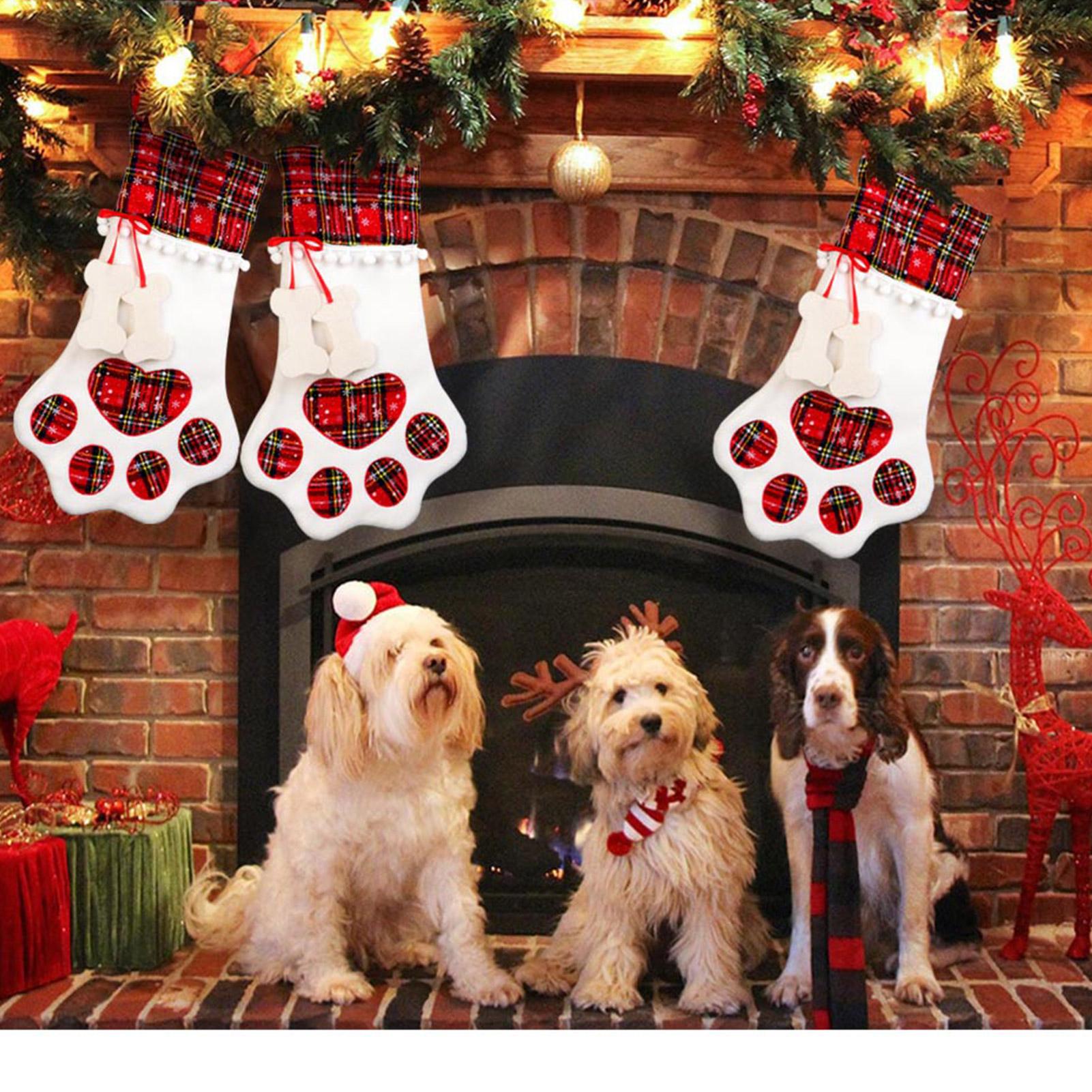 Vớ Trang trí Cây thông Noel hình bàn chân mèo