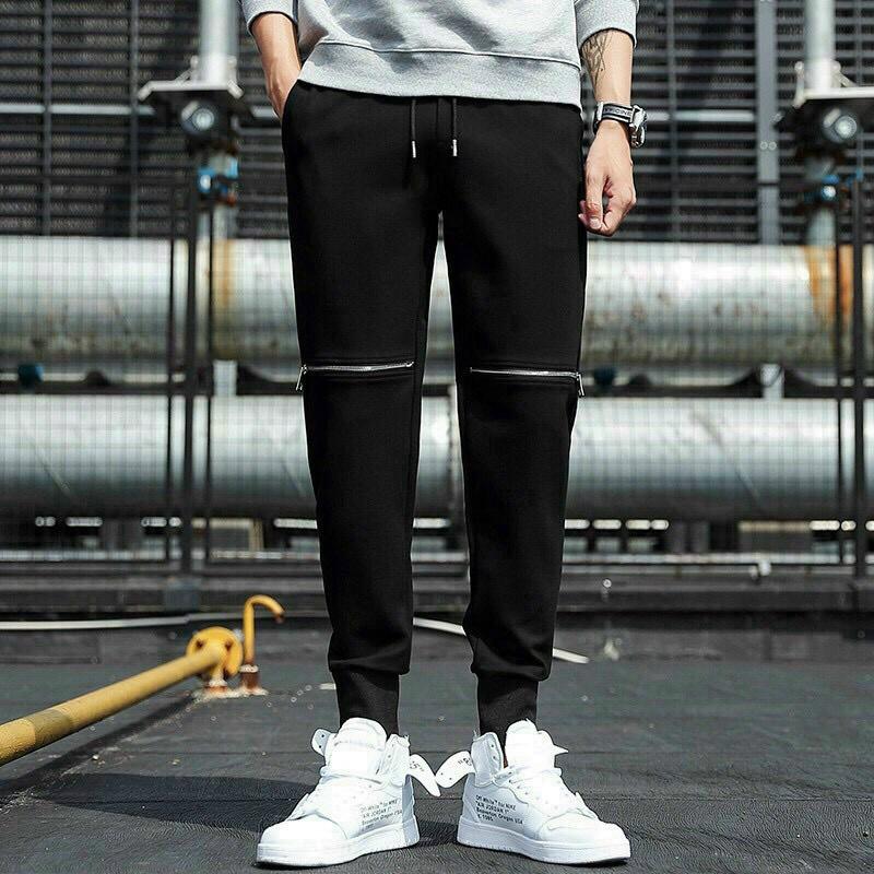 ️SIÊU PHẨM️Quần kaki unisex phối zip gối cao cấp dễ phối đồ