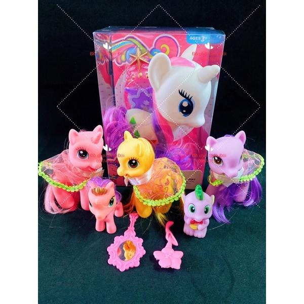 mô hình ngựa pony - combo 6 con